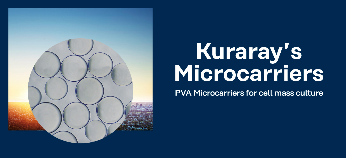 Microcarriers for mass cell culture Kuraray's Microcarriers