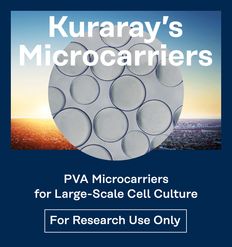 Kuraray's Microcarriers PVA Microcarriers for cell mass culture