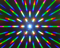 LED点光源の拡散模様イメージ